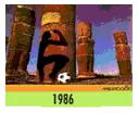 Affiche officielle de la Coupe du monde 1986